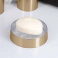 thumbnail image 6 of Evideco French Home Goods Golden Brushed Soap Dish Cup Elegant Georgian ABS Plastic Soap Dishes, 6 of 9