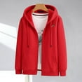 thumbnail image 6 of Men's Thickened and Fleece-Lined Hooded Jacket Zipper Hoodie with Pocket, 6 of 7