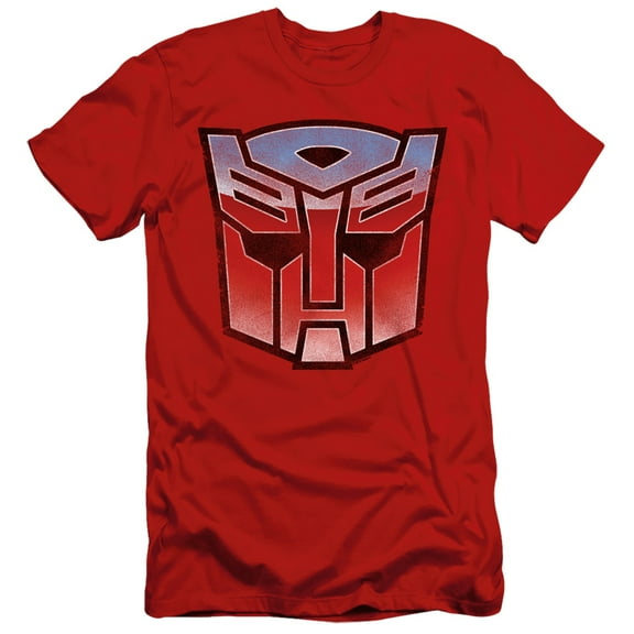 Transformers Vintage Autobot Logo S/S Adult 30/1 T-Shirt Red