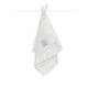 thumbnail image 1 of Manta para bebé Little Giraffe Luxe con ribete satinado, 43 x 43 cm, color crema, 1 of 4