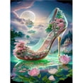 thumbnail image 1 of Fantasy High-Heeled Landscape Diamond Painting New 2023 DIY Mosaic Diamond Embroidery Dream Princess Shoes 5D Cross Stitch S468square 70x90cm Gao Jinjia LED, 1 of 2