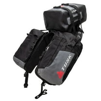 Tusk Excursion Rackless Luggage System w/ X-Small Dry Duffel Tail Bag Standard Heat Shield Black/Grey