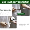 thumbnail image 5 of SANLIKE Telescoping Tent Poles Adjustable Tarp Poles Camping Stainless Steel Lightweight Tent Poles for Trap Sun Sails Canopy Awning Shelter Backpacking Hiking 78 in Set of 4, 5 of 6