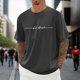 thumbnail image 2 of Camiseta de verano oversize para hombre, cuello redondo, manga corta, estampado urbano, camiseta deportiva informal, 2 of 4