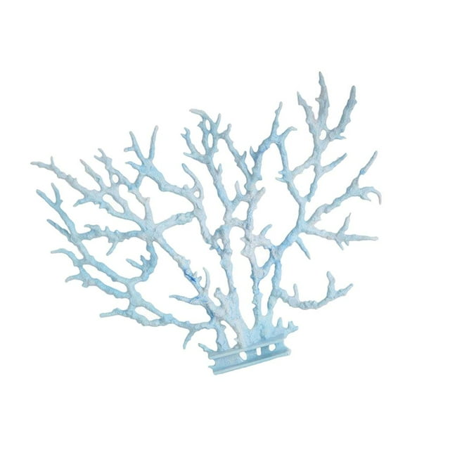 Planta artificial de adorno de simulación azul / rosa para la decoración del tanque del acuario L Zulema coral plastico