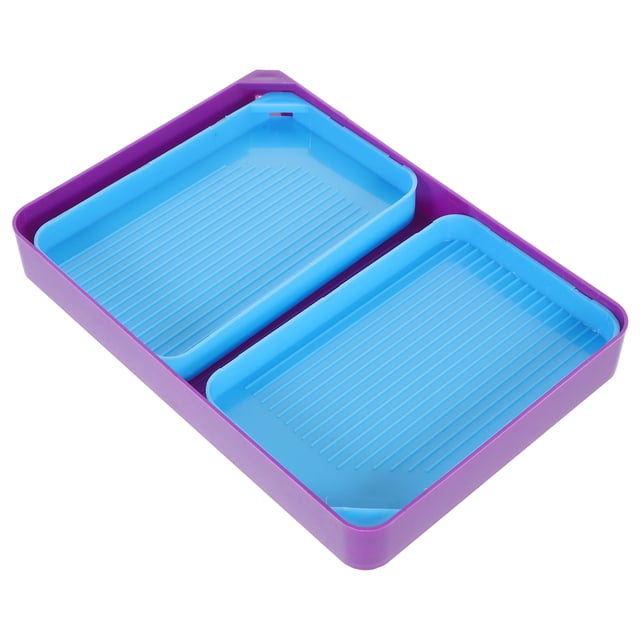 1 Set Diamond Storage Trays Large Capacity Plate Diamond Art Bead Storage Container for DIY