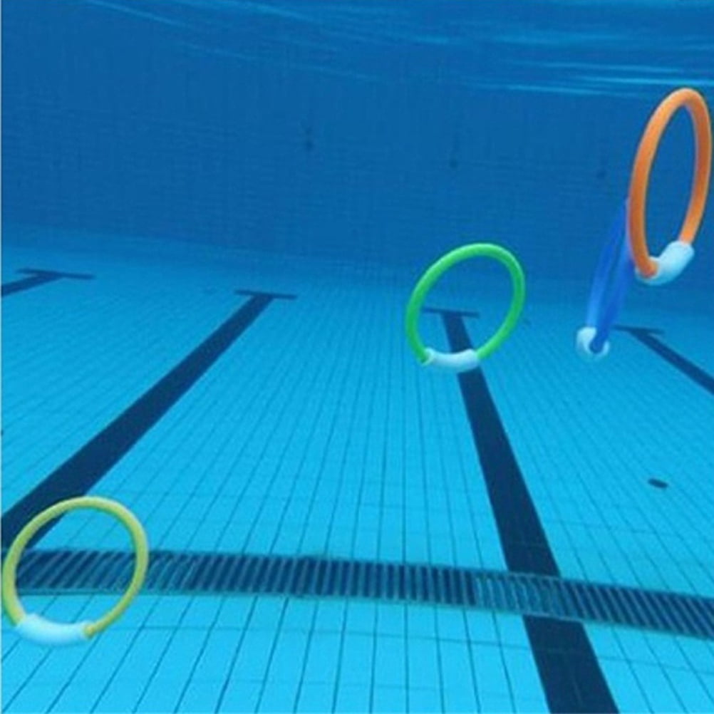 4PCS Kids Children Underwater Diving Rings Summer Water Play Toys Swimming Pool 