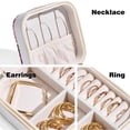 thumbnail image 3 of Mother's Day Rose Premium Jewelry Box Organizer with Metal Zipper & Compact Design, 3 of 6
