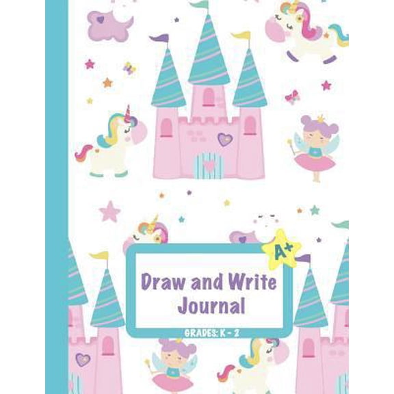 Pre-Owned Draw and Write Journal: Grades K-2: Primary Composition Half Page Lined Paper with Drawing Space (8.5 X 11 Notebook), Learn to Write and Dra (Paperback) 1720332622 9781720332626