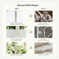thumbnail image 4 of 2 pack Macrame Plant Hanger Indoor Hanging Planter Basket with Wood Beads Decorative Flower Pot Holder No Tassels for Indoor Outdoor Boho Home Decor 35 Inch, Ivory(POTS NOT Included), 4 of 6