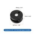 thumbnail image 2 of 10Pcs Zinc Alloy Mirror Floating Glass Clips, Supporting Sheet Nail Dresser Mirror Fixed Fitting,Black, 2 of 5