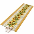 thumbnail image 2 of 2'x6' Rug Runners for Hallways Kitchen, Sunflower Yellow Non Slip Entryway Beside Floor Carpet Runner, Retro Southwest Country Plant Leaf Floral Washable Laundry Room Bedroom Throw Rugs Mat, 2 of 8