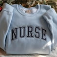 thumbnail image 2 of Nurse Embroidered Sweatshirt Nurse Sweatshirt Registered Nurse Shirt Nursing School Shirt Christmas Gift for Nurse Nurse Shirt Hoodie, 2 of 5