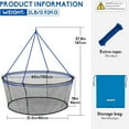 thumbnail image 3 of QualyQualy Foldable Fishing Net,Landing Fishing Pier Nets,Drop Net for Pulling Up Fish with Rope,Portable Bridge Fishing Net for Minnows,Crawfish, Shrimp, 3 of 8