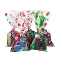 thumbnail image 3 of Bolsa de regalo de Navidad de 50 Uds., bolsas de celofán con estampado de dibujos animados de Papá Noel, bolsas de embalaje de dulces para Kits de decoración para fiestas árbol de Navidad Toystoory HA001657-04, 3 of 6