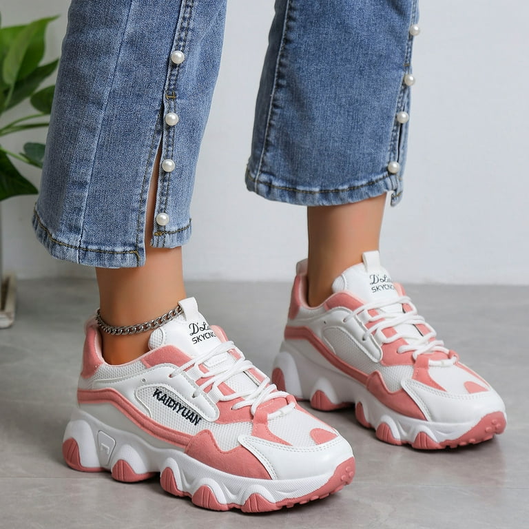 Color block chunky sneakers deals