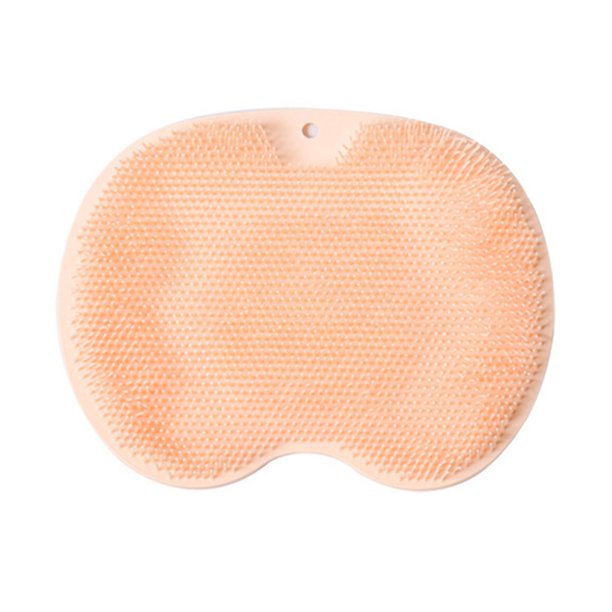 Alfombrilla multifuncional para cepillos de pies Cómoda alfombrilla de masaje de ducha para el cuerpo (naranja) Tmvgtek Libre de BPA