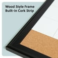 thumbnail image 4 of U Brands 30 x 20 in Magnetic Dry Erase Calendar Planner Board, Black Wood Style Frame, 4 of 8