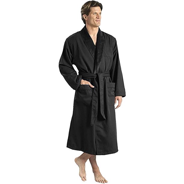 MONARCH Plush Lined Microfiber Bath Robe for Women or Men Super