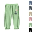 thumbnail image 2 of Utoimkio Toddler Boy Girls Elastic Waisted Sweatpants Straight Leg Athletic Jogger Pants Size 2-12T, 2 of 3