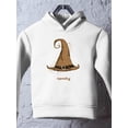 thumbnail image 3 of Spooky. Watercolor Witch Hat Hoodie Toddler -Image by Shutterstock,  4 Toddler, 3 of 4