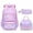 Purple, variant on gcong Dinosaur Themed School Backpack Set For Educational Adventure Gear Pink