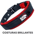 thumbnail image 4 of Collar para Perros Black Rhino Neopreno Acolchado Costuras reflectantes Ajustable XL Azul/Gris, 4 of 6