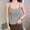 Gray, variant on Womens Black U-Neck Ribbed Tank Top Seamless Nylon Spandex Slim Fit Stretchy Sleeveless Undershirt Casual Workout T-Shirt,Size Free Size