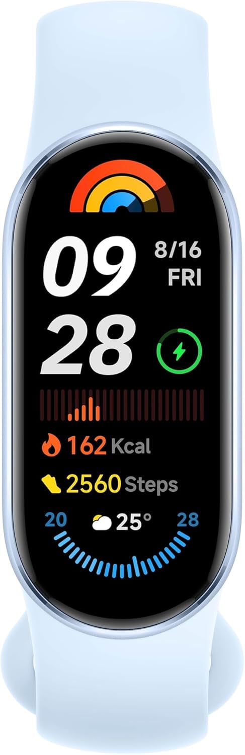 Xiaomi Smart Band 9 Bluetooth Smartband 1.62" AMOLED Display, 21-Day Battery Life, 5ATM -Arctic Blue