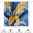thumbnail image 2 of 4 Piece Shower Curtain Sets Shower Curtain And Rugs Shower Curtain Set Watercolor Banana Leaves Yellow Blue Waterproof Personality Pattern Bath Curtains Banana Leaves for Bathroom Decor, 2 of 8
