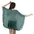 thumbnail image 4 of Moomaya Vêtements de Plage Imprimés pour Femmes Boléro à Franges Cache-Maillot Cardigan, 4 of 5
