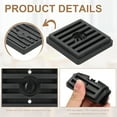 thumbnail image 4 of 8Pcs Bed Risers, Square Heavy Duty Stackable Lift Block to 0.5 Inch Plastic Furniture Riser for Desk, Chair, Table, Sofa Legs, Washing Machine, Refrigerator, Back, 4 of 6