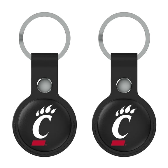 Keyscaper Black Cincinnati Bearcats  Two-Pack AirTag Holders
