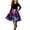Pink#25, variant on YOIAVAIOY Girls Halloween Printed Dresses Crew Neck Fall Sundress Party Vintage Casual Long Sleeve Dress with Belt Green 7 Years