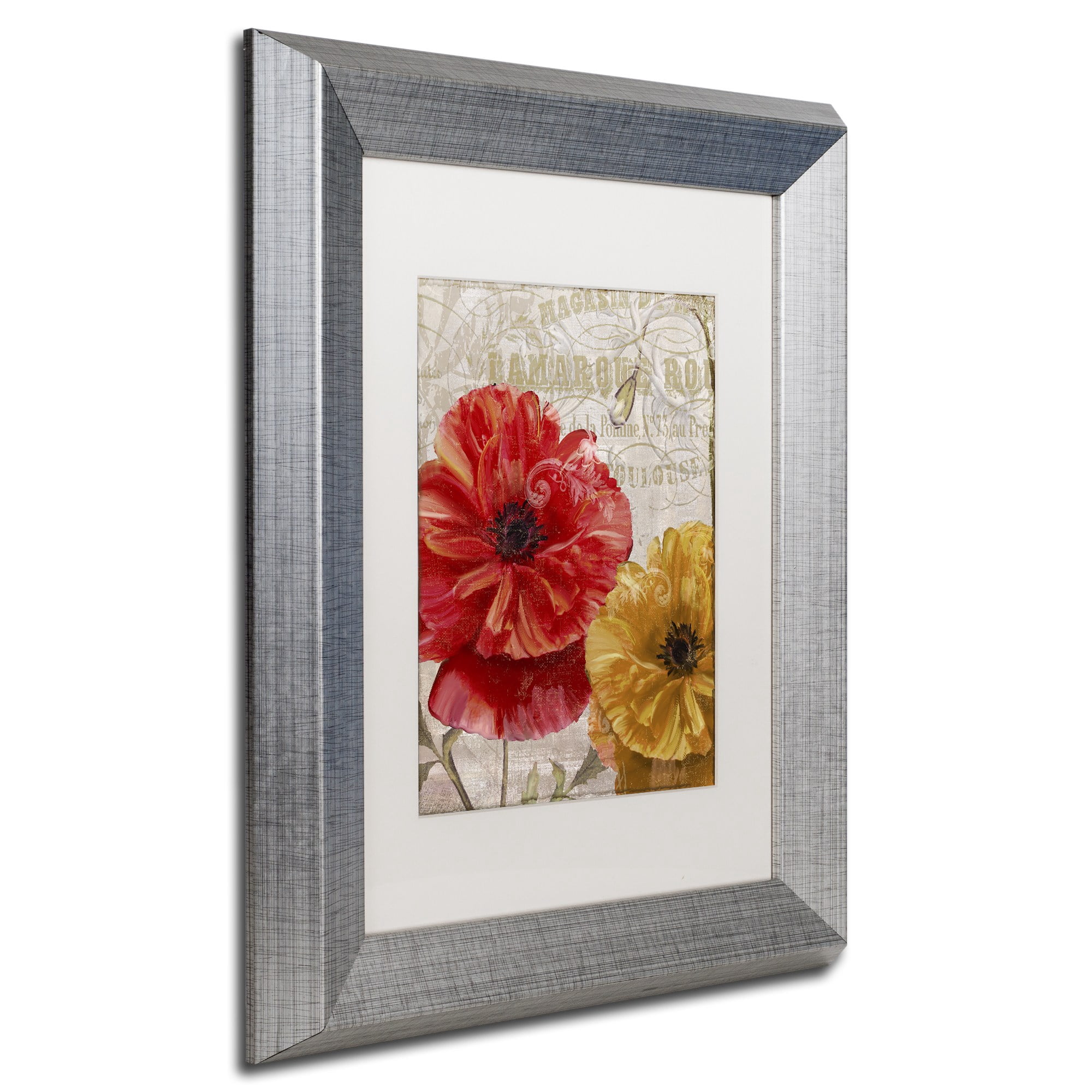 Trademark Fine Art "March" Canvas Art by Color Bakery White Matte, Silver Frame