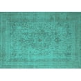 thumbnail image 1 of Ahgly Company Indoor Rectangle Oriental Turquoise Blue Industrial Area Rugs, 5' x 7', 1 of 4