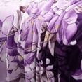 thumbnail image 2 of Large Boho Blanket Geometric Flannel Blanket Queen Purple Floral, 2 of 3