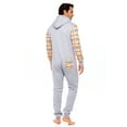 thumbnail image 5 of Men's Sleepwear One Piece Pajamas Unisex Non Footed Playsuit Adult Printed Jumpsuit, 5 of 7