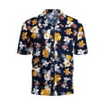 thumbnail image 3 of Wyzesi Chemise Rayée Homme Colorée Imprimée Col Rabattu Décontractée Ample Manches Courtes Chemise Blanche pour Homme Grande Taille Manches Courtes, 3 of 9