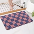 thumbnail image 4 of Red White and Blue Star Striped Pattern Bathroom Rugs Mat,Non Slip Microfiber Bathroom Rug,Rubber Backing,Soft Bathroom Mats for Bathroom Floor,Tub and Shower,17x27in(43x68cm), 4 of 4
