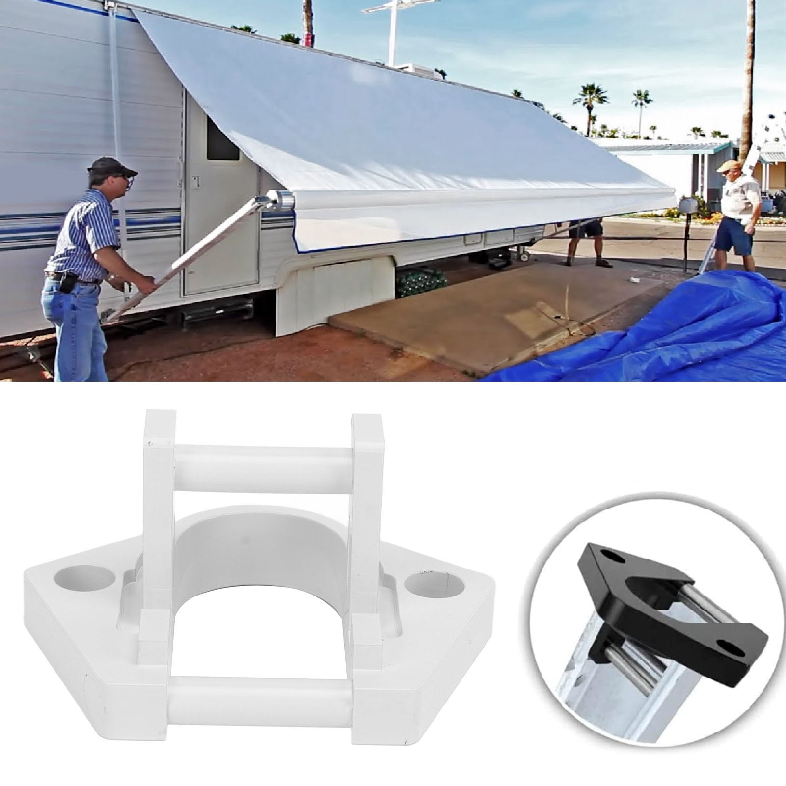 Bottom Foot for Sunchaser II CNC Processing High Strength Right Or Left Side RV Awning Bottom Foot for Dometic Rounded Hardware Walmart