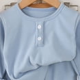thumbnail image 4 of Xdegoge Toddler Baby Boys Girls Ribbed Clothes Set Long Sleeve Shirts and Elastic Waist Pants 2 Piece Fall Winter Outfits Casual Lounge Pajamas, 4 of 5