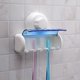 thumbnail image 2 of support De Brosse Dents Pour Salle De Bain (blanc) Support De Brosse Dents Ventouse En Plastique, 2 of 5
