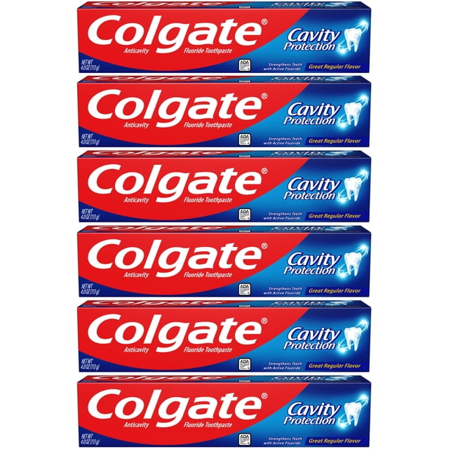 Pasta de dientes Colgate Cavity Protection con flúor 120 ml (x6)