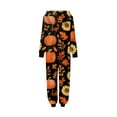 thumbnail image 5 of Halloween Family Pajamas Funny Pumpkins Zipper Hooded Jumpsuit Matching Family Pjs Sleepwear, 5 of 5