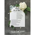 thumbnail image 5 of Inkdotpot 50-PackFloralWhy Do We Do That Bridal Wedding ShowerGameBachelorette Party ActivityGameCards, 5 of 7