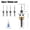 B, variant on 4 Pcs Carbide Countersink Drill Bit Set for Wood, 4-Flute Woodworking Countersink Drill Bit Set with Adjustable Low Friction Depth Stop, Carbide Bits with Stop Collar