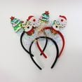 thumbnail image 6 of FENOHREFE Christmas Headband with Snowman and Reindeer Antlers Headwear for Festive Holiday Parties and Family Gatherings, 6 of 7