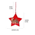 thumbnail image 3 of WEGFTDUOP Christmas Decorations Fabric Christmas Tree Small Wooden Pendant Hanging Ornaments, 3 of 3