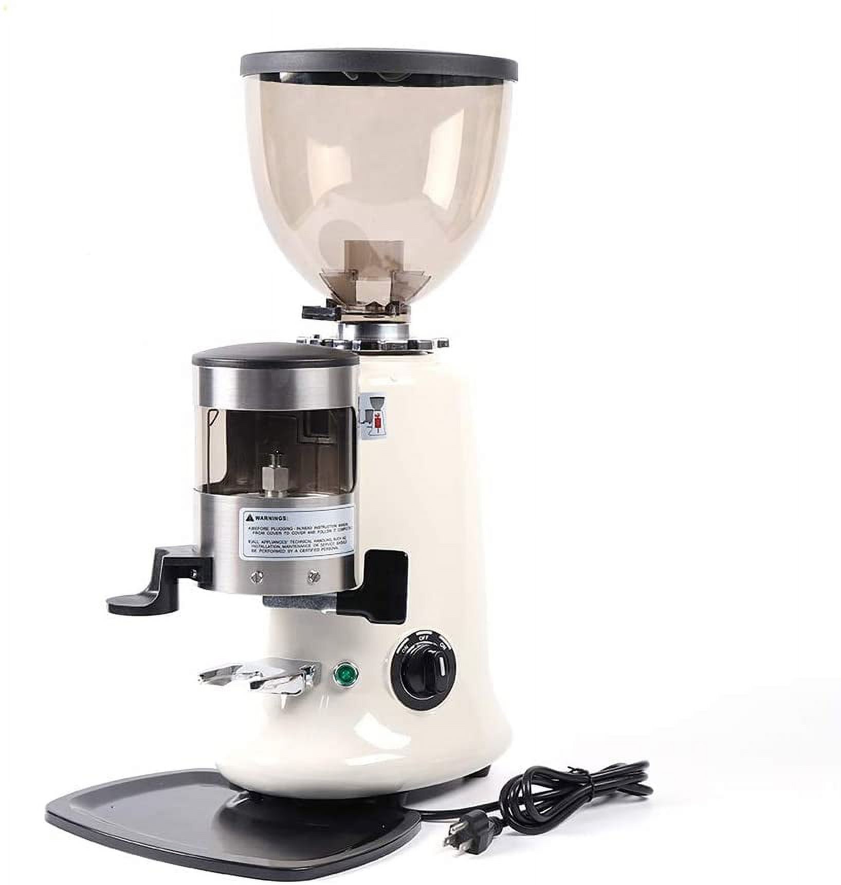Fetcoi, Commercial Coffee Grinder Electric Burr Coffee Bean Grinder Grinding Machine Heavy Duty Cast Aluminum Body
